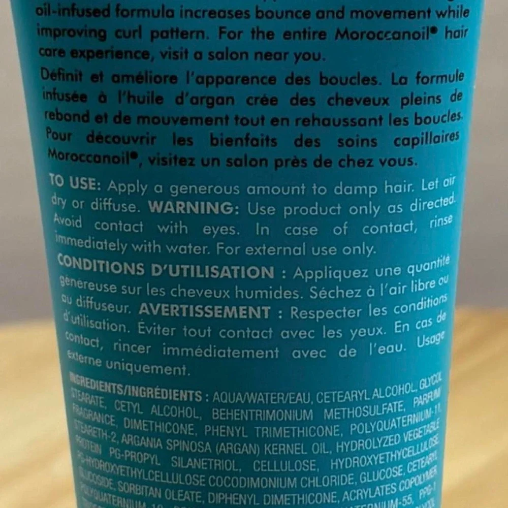 Moroccanoil Curl Defining Cream, Argan Oil-Infused, 2.5 fl oz / 75 ml